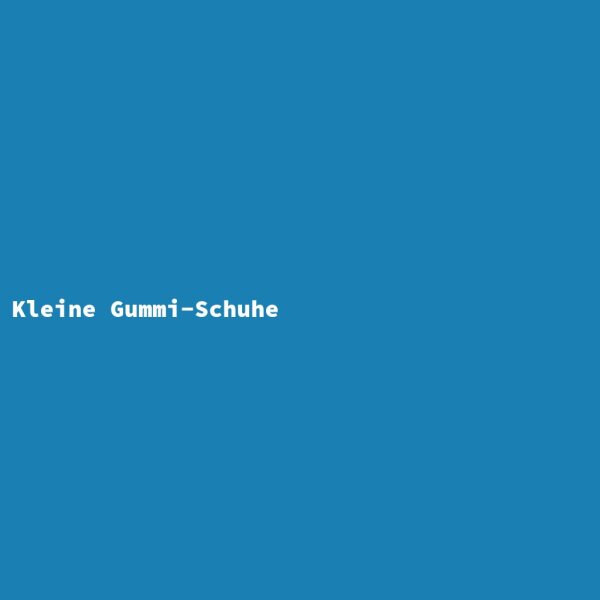 Kleine Gummi-Schuhe