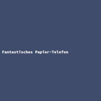 Fantastisches Papier-Telefon
