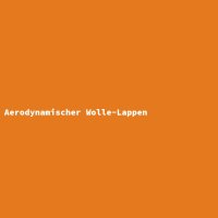 Aerodynamischer Wolle-Lappen