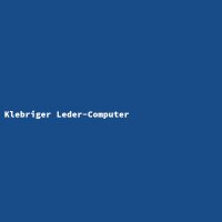 Klebriger Leder-Computer