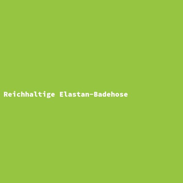 Reichhaltige Elastan-Badehose